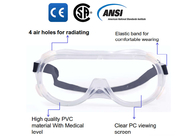 Occhiali di protezione nebbiosi medici dell'ANSI CSA anti con l'occhio dello schermo della valvola dello sfiatatoio oftalmico